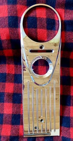 981019 Joker Machine Chrome Full Length Finned Style- 2004 Road King Dash Cover
