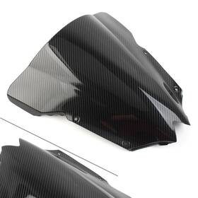 Kabusikikaisya-kawausa 550733926646 Double Bubble Windscreen Windshield For Yamaha Yzf R6 2008-2016 Motorcycle Black