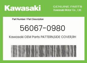 56067-0980 Kawasaki Genuine Pattern Side Cover Rh -