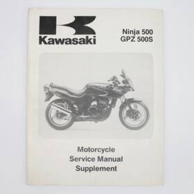 99924-1172-51 Kawasaki Oem 94 Ninja 500 Gpz500s Factory Service Manual Suplment