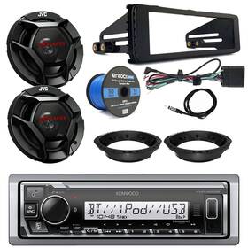 Kenwood Jbl 728120513711 98-13 Harley Marine Receiver 2x 6.5 Inch Speaker With Wire Antenna Dash Kit