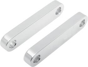 Kw05-02-0102-c Klock Werks Tire Hugger Front Fender Mounting Blocks For - Chrome Finish