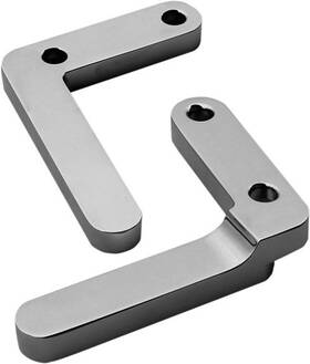 Kwfs-02-0410-c Klock Werks Kw05-01-0410c Front Fender Mounting Blocks - Chrome