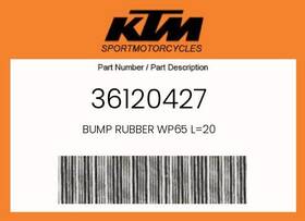 36120427 Ktm Genuine Bump Rubber Wp65 L 20 -