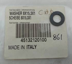 45132120100 Ktm New Oem Washer 8x15.3x1 50 Mini Jr Sr Adventure 2002-2008 Qty 2