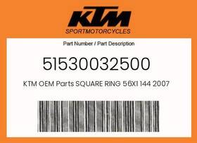 51530032500 Ktm Genuine Square Ring 56x1 144 2007 -