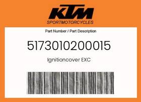 Ktm 5173010200015 Genuine Ignitioncover Exc -