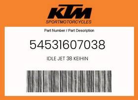 54531607038 Ktm Genuine Idle Jet 38 Keihin -