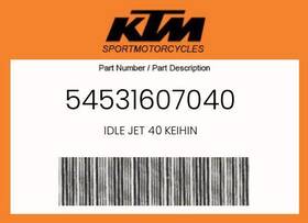54531607040 Ktm Genuine Idle Jet 40 Keihin -