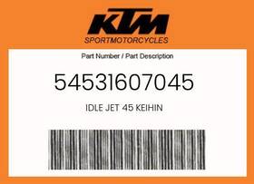 54531607045 Ktm Genuine Idle Jet 45 Keihin -
