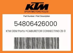 54806426000 Ktm Genuine Caburetor Connecting 2s 07 -