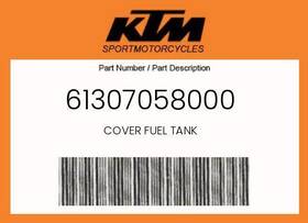 61307058000 Ktm Genuine Cover Fuel Tank -