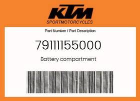 79111155000 Ktm New Genuine Oem Battery Compartment -