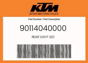 90114040000 Ktm Genuine Rear Light Led -