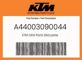 A44003090044 Ktm Genuine Skid Plate -