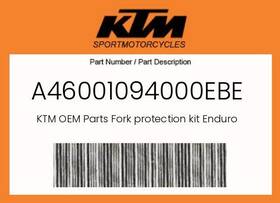 A46001094000ebe Ktm Genuine Fork Protection Kit Enduro 2024with Decal -