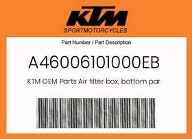A46006101000eb Ktm Genuine Air Filter Box Bottom Part Xc -
