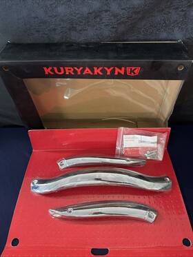 Ft98-ft13 Kuryakyn 1370 Smooth Windshield Trim 96-13 Touring Chrome P/n Road Gl