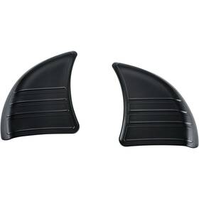 6979 Kuryakyn Black Tri-line Inner Fairing Cover Plates For 14-23 Flht/flhx