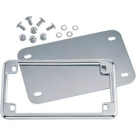 9166 Kuryakyn License Plate Frame With Back Chrome