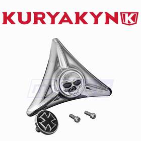 D5pg Kuryakyn Mn/d5pg License Plate Mounting Hole Cover With Emblems For 1988-2010 Harley Df