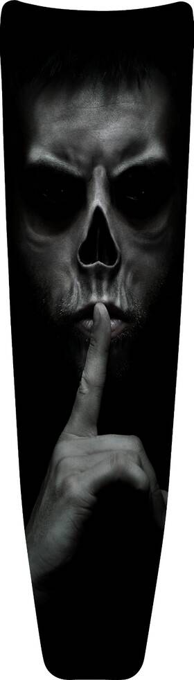 Kcp-dash-2024 Kustom Cycle Parts Keep Quiet Skull 2024 Touring Dash Panel Insert. Fits 24 Street And Road Glide