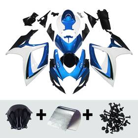 Banlg909 Lgparts Fqk6-01 #banlg909 Blue White Black Fairings Kit For Suzuki 2006 2007 Gsxr600 Gsxr750 K6 Bodywork