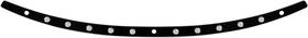 Meb0974 Memphis Shades Stainless Steel Windshield Trim Black / Chrome