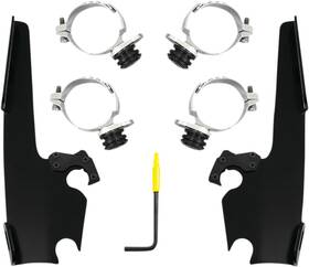 Memphis Shades Meb2054 Fats/slim Windshield Trigger Lock Complete Mount Kit - Xl