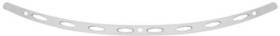 Mem0975 Memphis Shades Stainless Steel Windshield Trim Polished Ellipse