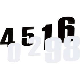 Moose 4310-0673 3-pk Adhesive Race Numbers 6 Inch White #3