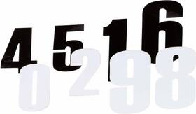 80014 Moose Racing Race Number 4.5 Inch - No.4 Black