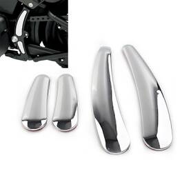 Motorshop168 550729244655 4pcs Chrome Curved Swingarm Frame Insert Set Fit For Harley Softail Models 08-up
