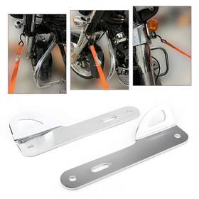 Motorshop168 550730969455 Fit For Harley Touring Chrome Trailer Hook Tie-down Brackets Kit 1pair
