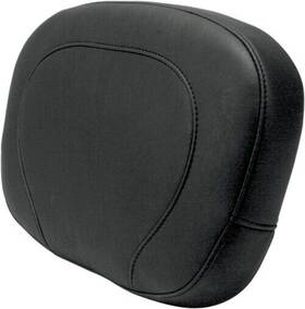 48-7964 Mustang 76572 Smooth Passenger Backrest Pad Black Plain 14x9 Inch For Harley
