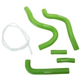 M1803924-c4e9b1 Mylers Silicone Radiator Hose Kit Green For Kawasaki Kx250 1994-2004