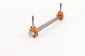 020-00192bk Oem 2008 Ktm 505 Sxf Rear Axle With Aftermarket Swingarm Chain Tensioner S7959