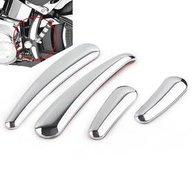 Oginodaisukeus 550713967522 Curved Swingarm Frame Insert Set For Harley Softail Models 2008-up Chrome 4pcs