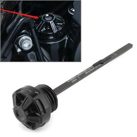 Oginodaisukeusa 310009394384 Engine Oil Dipstick Black For Harley Touring Road King Street Glide 2017-2022 Us