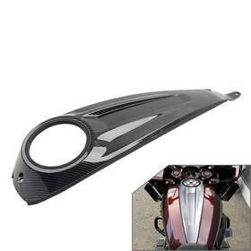 Oneclubaa 336854561320 Dash Fuel Tank Console Cover Carbon Fiber For Harley Road Street Glide Cvo 23-25