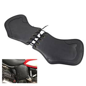 Oneclubaa 996812570759 Motorcycle Universal Leather Heat Saddle Shield Deflector For Honda Harley