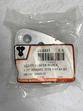 36869-70 Pc 1965-84 Foot Peg Fwd Control Frame Spacer Left Side Harley Fl Flh Fx #36869-70