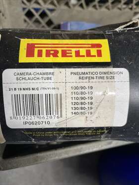 Mc19v Pirelli Road Motorbike Inner Tube - 100/90-19 110/90-19 110/80-19