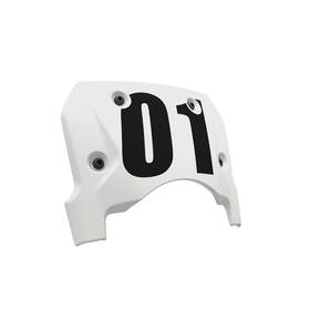 2890142-599 Polaris Ftr Front Number Plate - White Lightning