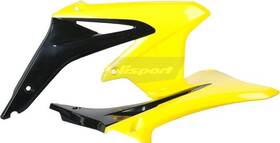 8412500005 Polisport Radiator Shrouds Black/yellow For Suzuki Rm-z450 2008-2017