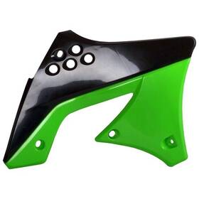 8412800004 Polisport Radiator Shrouds Black/green For Kawasaki Kx250f 2009-2012