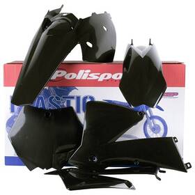 90194 Polisport Enduro Standard Plastics Kit Black Ktm 125 Sx/200 Sx/250 Sx 2003-2004