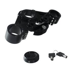 116008 Powerjames Black Anodized Upper Top Triple Tree Lock For Harley Road Glide Ultra Custom Cvo