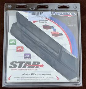 34210 Powermadd 14230 Dirt Bike/atv Hand Guards Star Series Black New