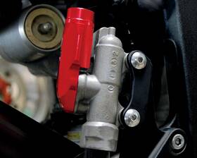 03-01960-24 Powerstands Racing Integrated Rear Brake Reservoir Red